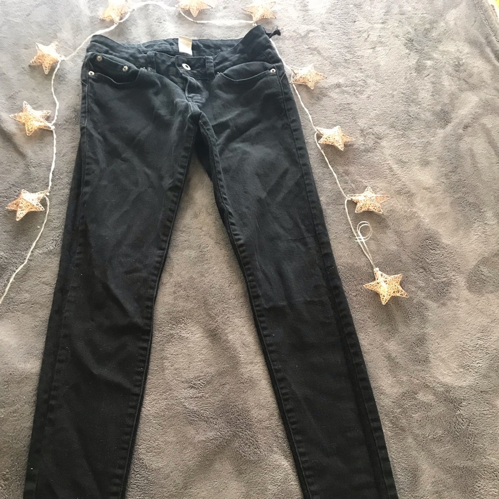 Faded Black Skinny Jeans Asphalt